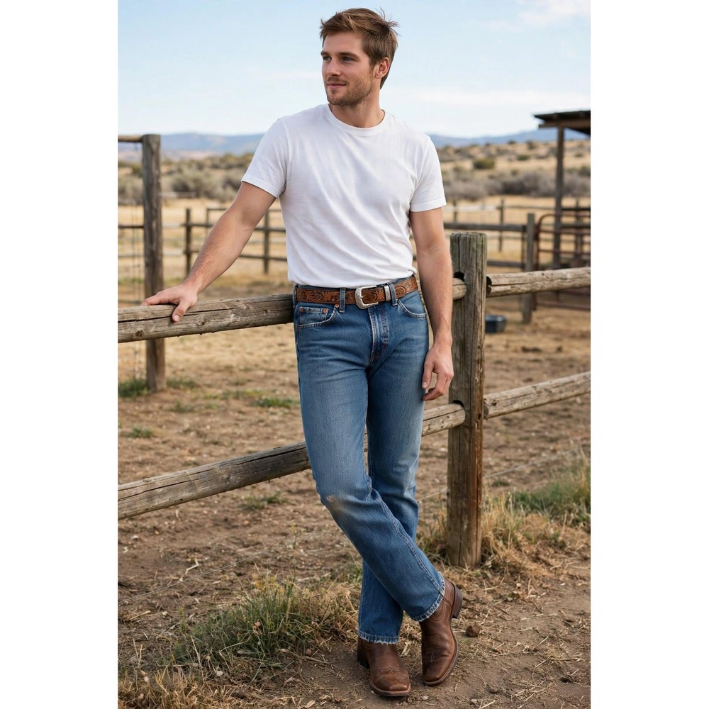 Levi's 501 Straight Leg Jeans Mens W29 L30 Button Fly Medium Wash Denim Classic